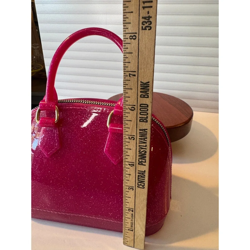 Sparkle Cate Jelly‎ Purse Pink Glitter Mini Handbag Carrying Kind
